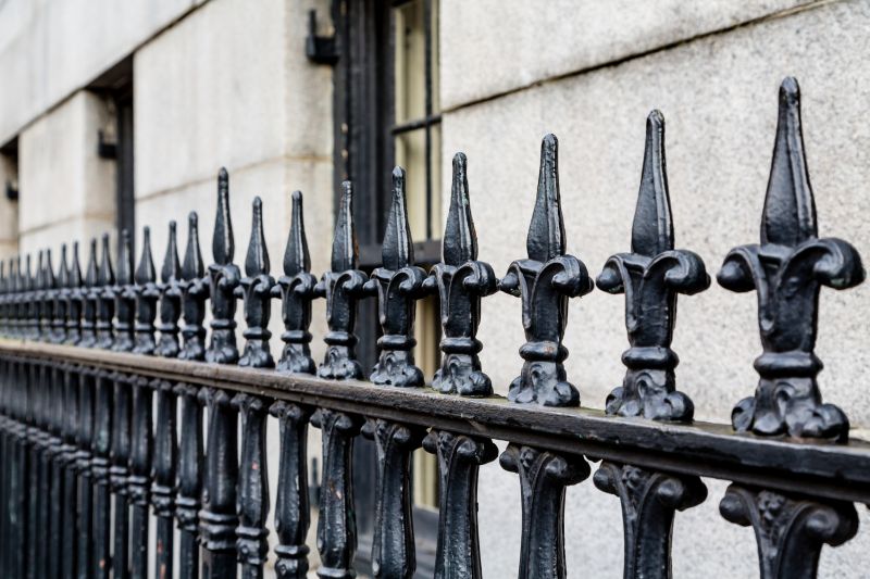 Wrought Iron Fence Installation detail